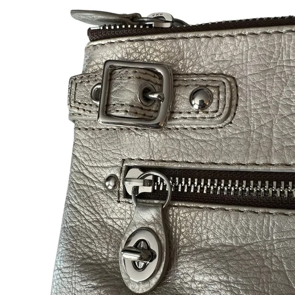 RARE Vintage Coach Legacy Metallic Leather Bridgit Clutch Purse Limited Edition - Picture 15 of 16